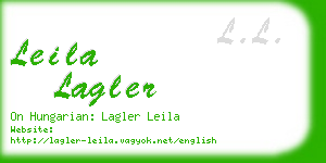 leila lagler business card